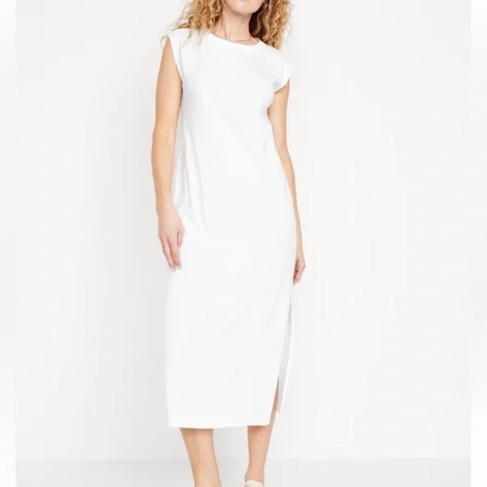 Old Navy White Midi Dress